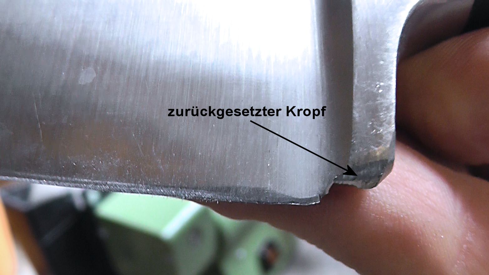 Kropf umgeschliffen