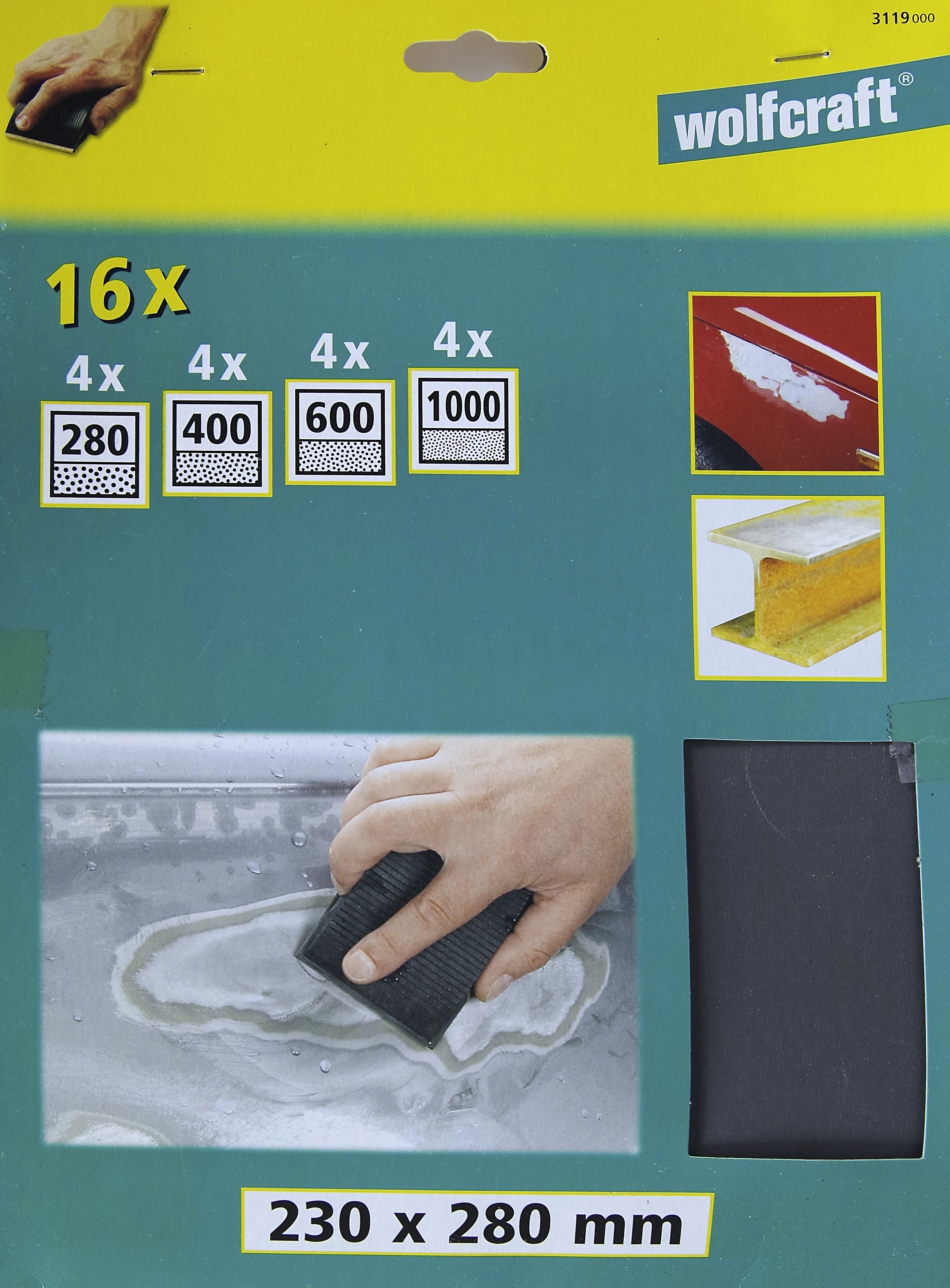 Wolfcraft Schleifpapier